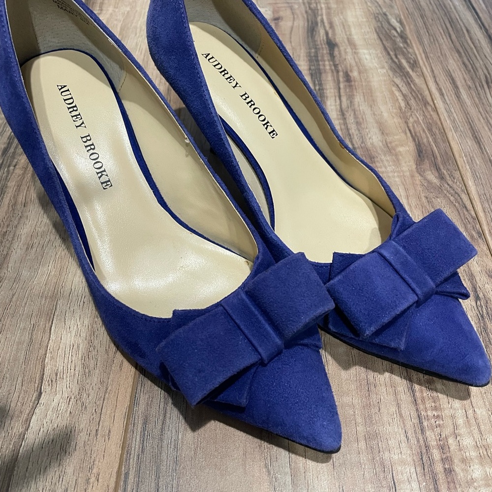 Audrey brook royal blue heels